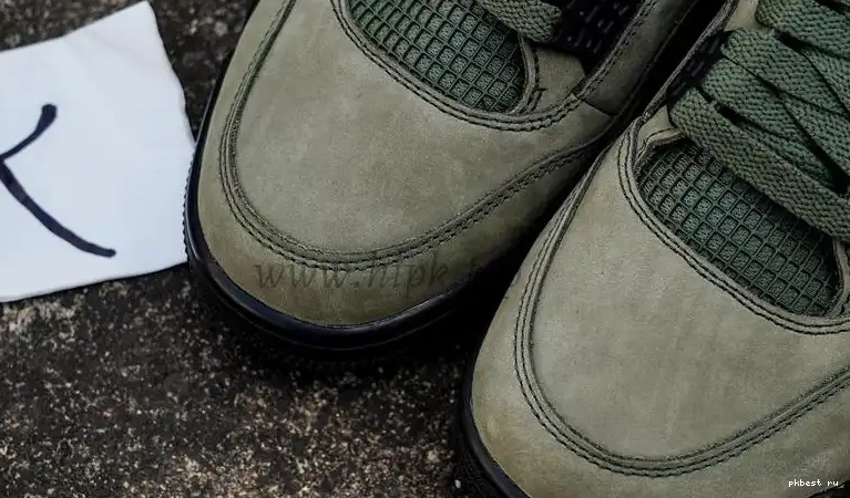 MATERIALS RETAIL Jordan PK READY GOD TO SHIP 4 Undefeated Olive Travis Scott 0510